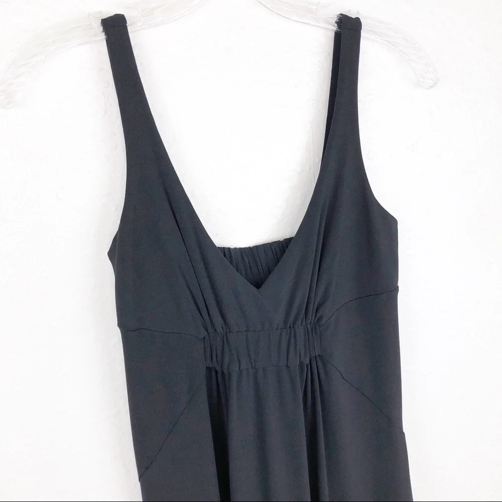 CAbi Black Ruched Waist Dress‎ Small